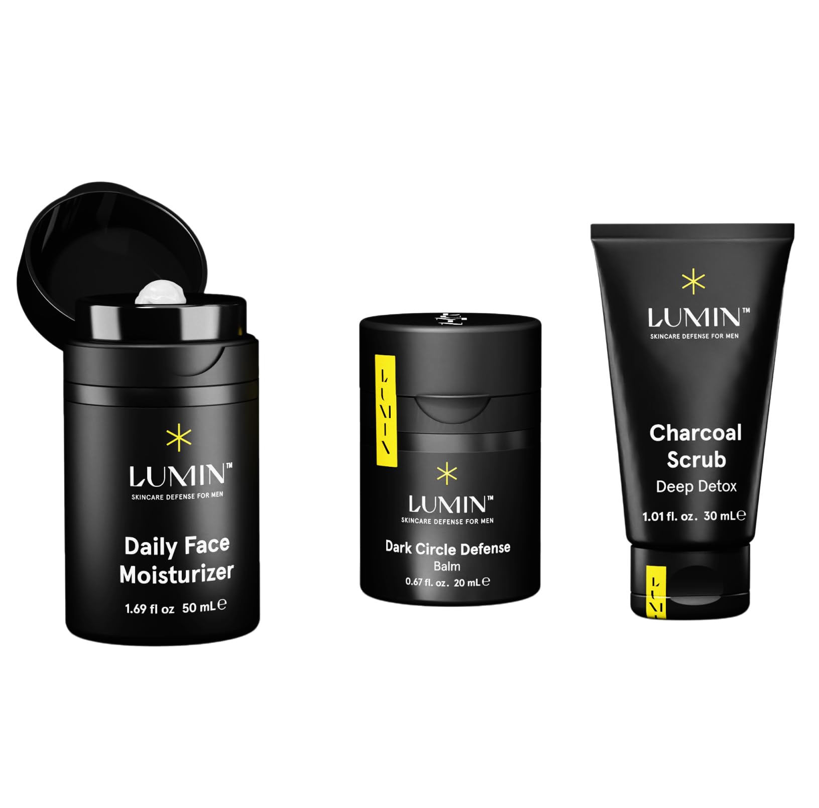 Amazon.com: Lumin Boss Trio Skincare Set for Men – Face Scrub, Eye